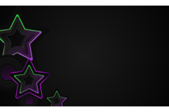 Black template wallpaper background with stars gradient Product Image 1
