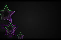 Black template wallpaper background with stars gradient Product Image 2