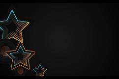 Black template wallpaper background with stars gradient Product Image 1