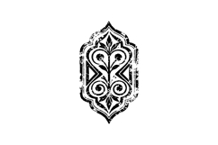 Black vintage floral pattern and ornament vector Product Image 1