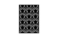 Black vintage lace ornamental art design template Product Image 1