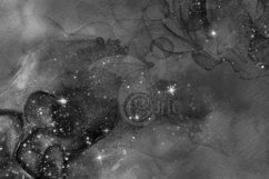 Black Glitter Watercolor Galaxy Digital Paper Product Image 2