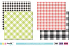 Black and white buffalo check digital paper background