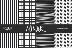 modern black white printable paper minimal background