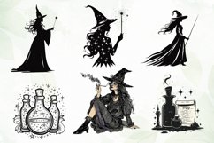 Black White Halloween Clipart Product Image 7