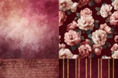Burgundy Digital Paper Pack | Velvet Red Backgrounds Product Image 3