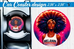Car Coaster | Black woman | Black Lives Matter Product Image 1