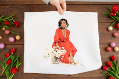 Black Woman Flowers Clipart Product Image 2