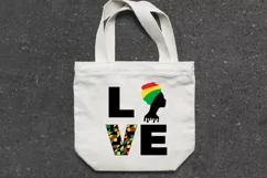 Black Woman for Black History Month for tote bag
