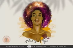 Black Woman Sublimation Design Black Girl Magic PNG