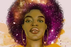 Black Woman Sublimation Design Black Girl Magic PNG