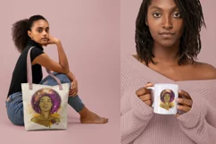 Black Woman Sublimation Design Black Girl Magic PNG