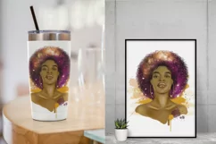 Black Woman Sublimation Design Black Girl Magic PNG