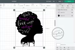 Black Woman SVG African American Silhouette SVG