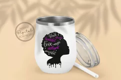 Black Woman SVG African American Silhouette SVG