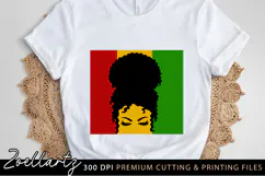 Juneteenth SVG PNG EPS DXF Afro Woman Black Lives Matter Product Image 1