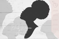 Black Girl svg, Afro Woman Silhouette cut file 036 DXx Product Image 1