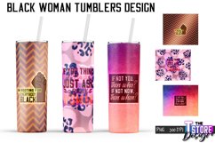 Black Woman Tumblers PNG Design | Woman Quotes | PNG v.2 Product Image 1