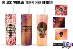 Black Woman Tumblers PNG Design | Woman Quotes | PNG v.1 Product Image 1