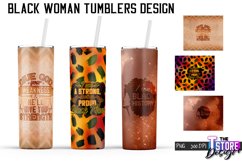Black Woman Tumblers PNG Design | Woman Quotes | PNG v.1 Product Image 1