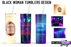 Black Woman Tumblers PNG Design | Woman Quotes | PNG v.2 Product Image 1