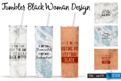 Black Woman Tumblers PNG Design | Motivational Quotes PNG Product Image 1