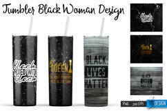 Black Woman Tumblers PNG Design | Motivational Quotes PNG Product Image 1
