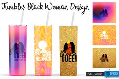 Black Woman Tumblers PNG Design | Motivational Quotes PNG Product Image 1