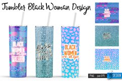 Black Woman Tumblers PNG Design | Motivational Quotes PNG Product Image 1