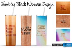 Black Woman Tumblers PNG Design | Motivational Quotes PNG Product Image 1