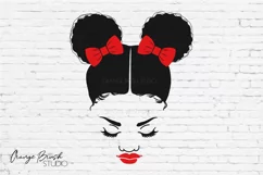 Black Woman With Afro Puffs African American Girl