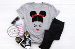 Black Woman With Afro Puffs Mom Life African American Girl