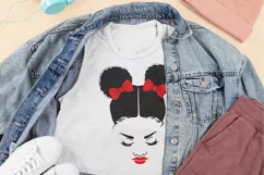 Black Woman With Afro Puffs Mom Life African American Girl