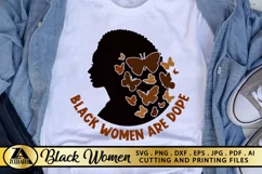 Black Women are Dope SVG Black Girl Magic SVG Afro Woman SVG Product Image 1