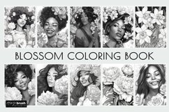 Black Women Coloring Book Grayscale Coloring Pages for Adult