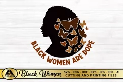 Black Women are Dope SVG Black Girl Magic SVG Afro Woman SVG Product Image 4