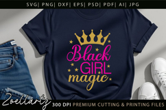 Black Girl Magic SVG PNG EPS DXF Juneteenth SVG Freedom Day Product Image 2