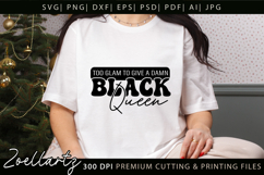 Black Queen SVG AFRO Girl Juneteenth Black History Month SVG Product Image 4