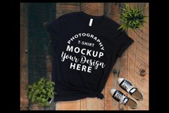 Bella Canvas 3001 t-shirt Mock-up BLACK Product Image 1