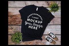 Bella Canvas 3001 t-shirt Mock-up BLACK Product Image 1