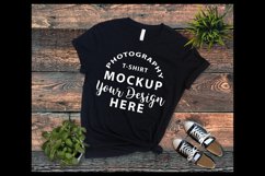 Bella Canvas 3001 t-shirt Mock-up BLACK Product Image 1