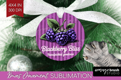 Blackberry Vintage Fruit Ornament PNG Summer PNG Sublimation Product Image 1
