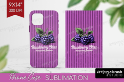 Blackberry Vintage Fruit Phone Case PNG Summer Case PNG Product Image 1