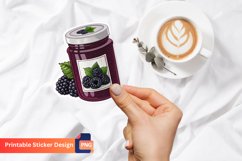 Blackberry Jam Sticker, Homemade Jam Sticker Product Image 1