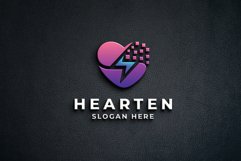 Digital Love Heart Logo Product Image 2