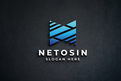 Geometric Letter N Logo Product Image 1