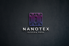 Geometric Square Tech Logo Product Image 2