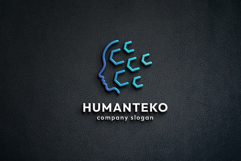Human Head Virtual Technology Logo Product Image 1