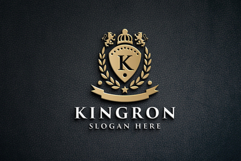 Royal Letter K Crest Logo Product Image 2