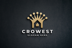 Elegant Crown Real Estate Logo Product Image 2